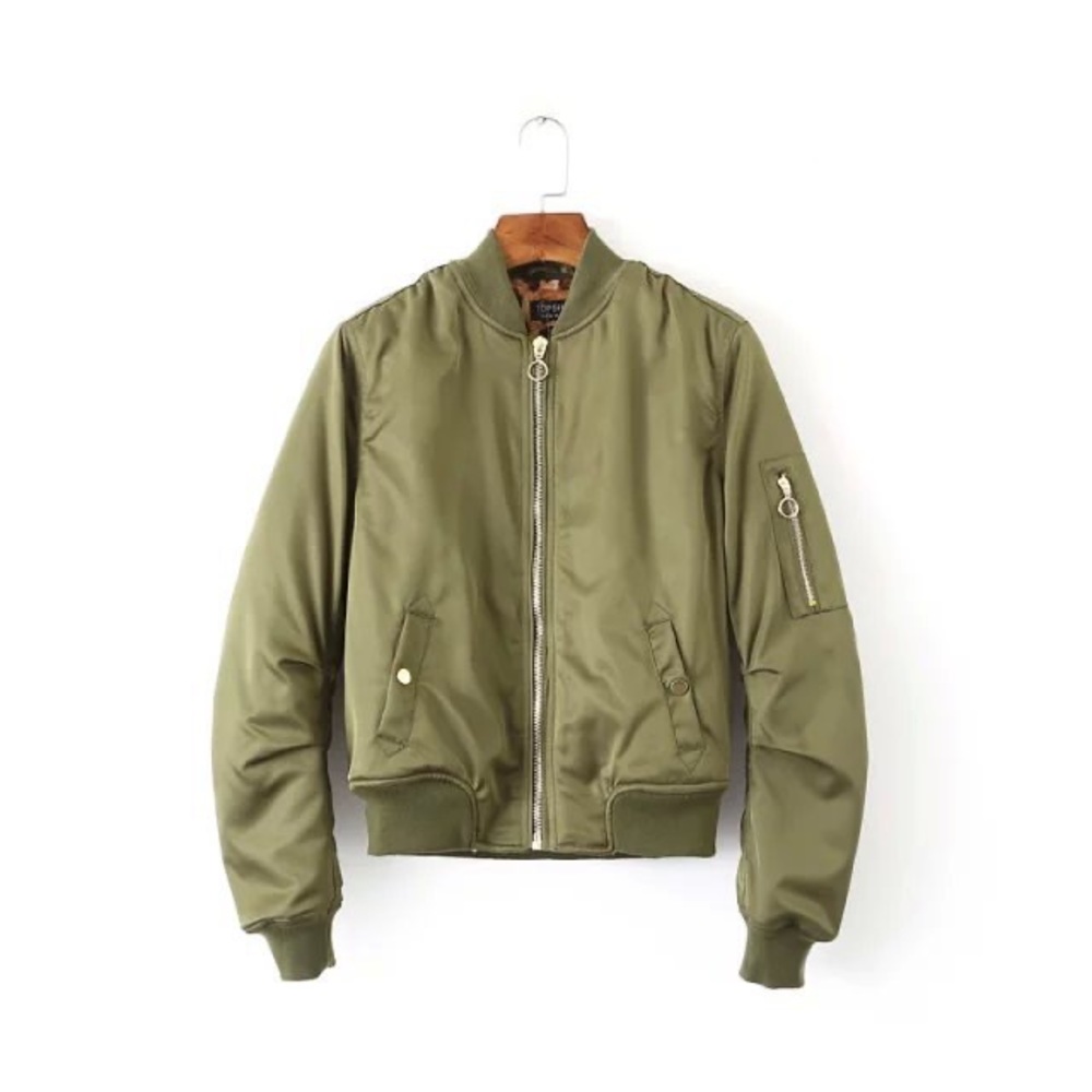 Heart& Hips Women's zippered cycling jacket,Olive Color